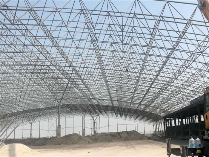 德惠钢厂料仓网架工程